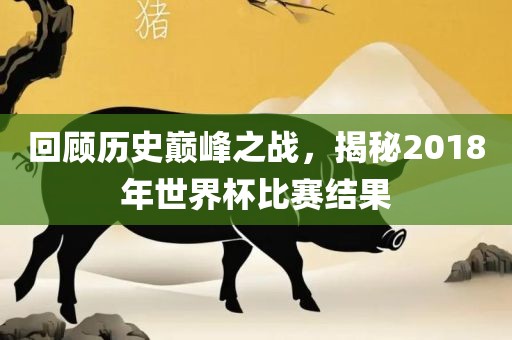 回顾历史巅峰之战，揭秘2018年世界杯比赛结果