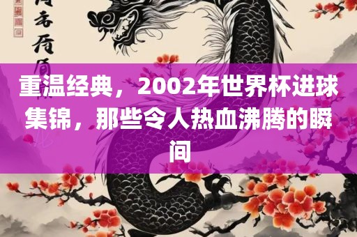 重温经典，2002年世界杯进球集锦，那些令人热血沸腾的瞬间