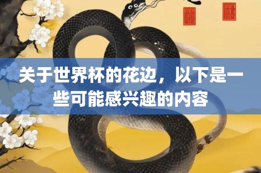 关于世界杯的花边，以下是一眉山市正发家政服务有限公司些可能感兴趣的内容