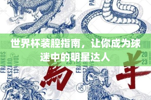 世界杯装腔指南，让你成为球迷中的明星达人眉山市正发家政服务有限公司