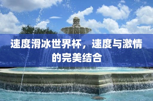 速度滑冰世界杯，速度与激情的完美结合