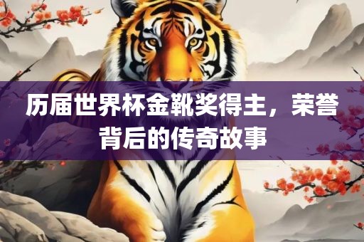 历届世界杯金靴奖得主，荣誉背后的传奇故事