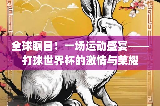 全球瞩目！一场运动盛宴——打球世界杯的激情与荣耀眉山市正发家政服务有限公司