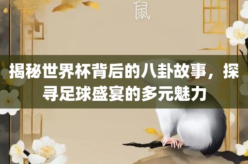 揭秘世界杯背后的八卦故事，探寻足球盛宴的多元魅力
