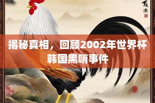 揭秘真相，回顾2002年世界杯韩国黑哨事件