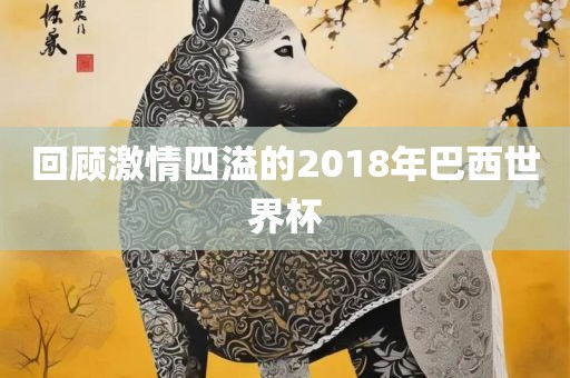回顾激情四溢的2018年巴西世界杯