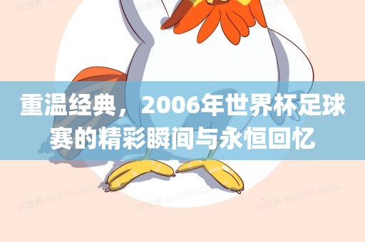 重温经典，2006年世界杯足球赛的精彩瞬间与永恒回忆眉山市正发家政服务有限公司