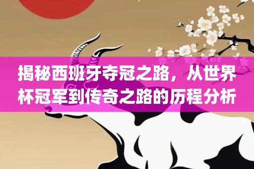 揭秘西班牙夺冠之路，从世界杯冠军到传奇之路的历程分析眉山市正发家政服务有限公司