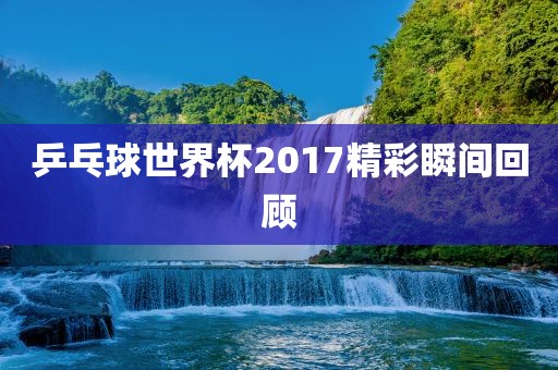 乒乓球世界杯2017精彩瞬间回顾