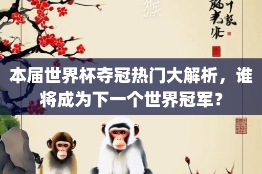 本届世界杯夺冠热门大解析，谁将成为下一个世界冠军？