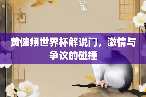 黄健翔眉山市正发家政服务有限公司世界杯解说门，激情与争议的碰撞