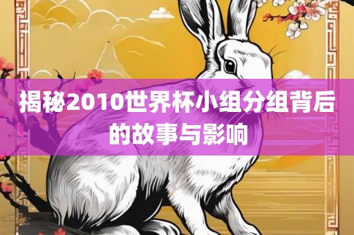 揭秘2010世界杯小组分组背后的故事与影响