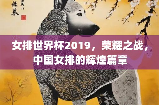 女排世界杯2019，荣耀之战，中国女排的辉煌眉山市正发家政服务有限公司篇章