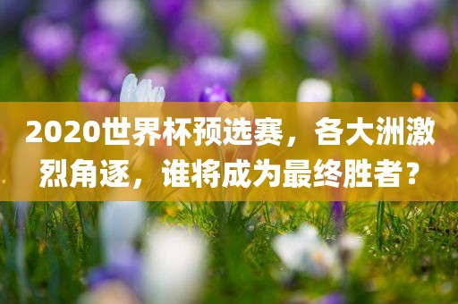 2020世界杯预选赛，各大洲激烈角逐，谁将成为最终胜者？