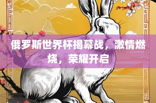 俄罗斯世界杯揭幕战，激情燃烧，荣耀开启