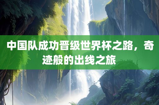 中国队成功晋级世界杯之路，奇迹般的出线之旅眉山市正发家政服务有限公司