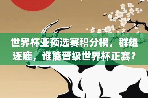 世界杯亚预选赛积分榜，群雄逐鹿，谁能晋级世界杯正赛？