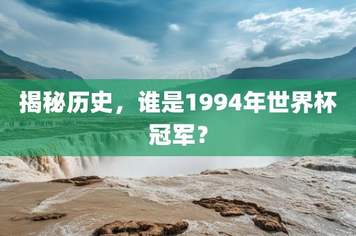 揭秘历史，谁是1994年世界杯冠军？眉山市正发家政服务有限公司