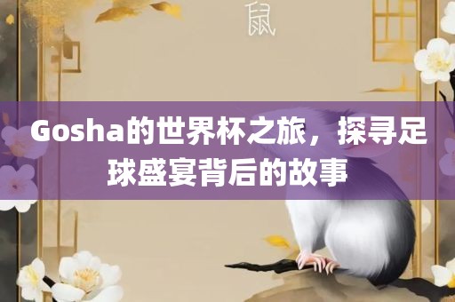 Gosha的世界杯之旅，探寻足球盛眉山市正发家政服务有限公司宴背后的故事