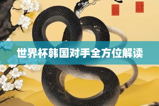 世界杯韩国对手全方位解读