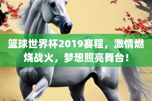 篮球世界杯2019赛程，激情燃烧战火，梦想照亮舞台！