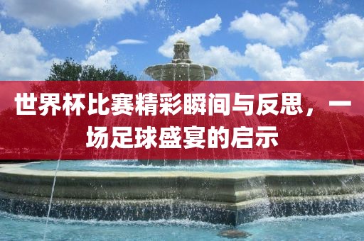 世界杯比赛精彩瞬间与反思，一场足球盛宴的启示眉山市正发家政服务有限公司