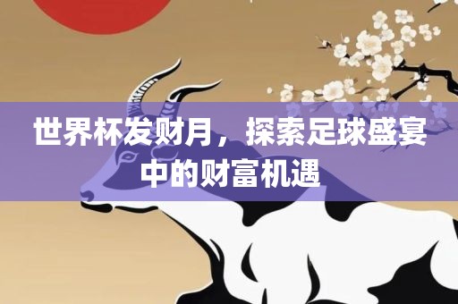 世界杯发财月，探索足球盛宴中的财富机遇眉山市正发家政服务有限公司