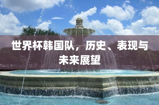 世界杯韩国队，历史、表现与未来展望