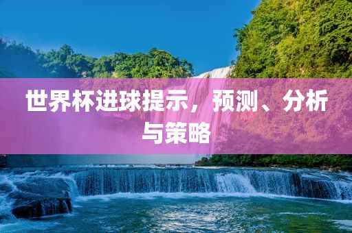 世界杯进球提示，预测、分析与策略