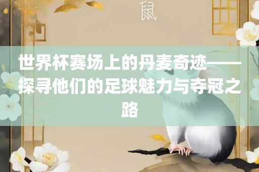 世界杯赛场上的丹麦奇迹——探寻他们的足球魅力与夺冠之路眉山市正发家政服务有限公司