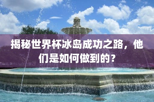 揭秘世界杯冰岛成功之路，他们是如何做到的？眉山市正发家政服务有限公司