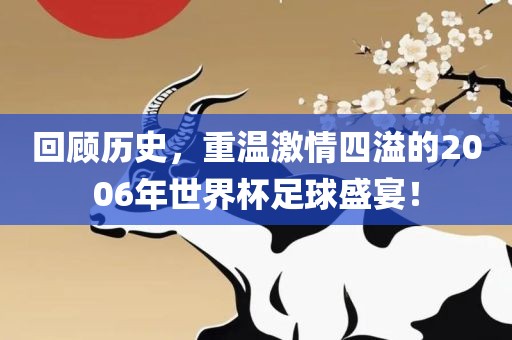 回顾历史，重温激情四溢的2006年世界杯足眉山市正发家政服务有限公司球盛宴！
