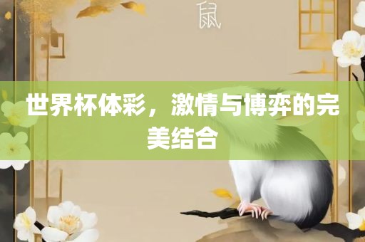 世界杯体彩，激情与博弈的完美结合眉山市正发家政服务有限公司