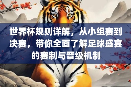 世界杯规则详解，从小组赛到决赛，带你全面了解足球盛宴的赛制与晋级机制