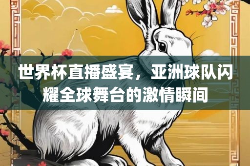 世界杯直播盛宴，亚洲球队闪耀全球舞台的激情瞬间