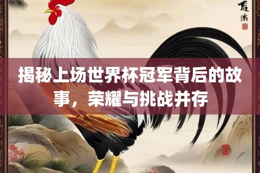 揭秘上场世界杯冠军背后的故事，荣耀与挑战并存